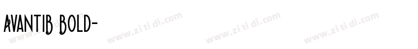 AvantiB Bold字体转换